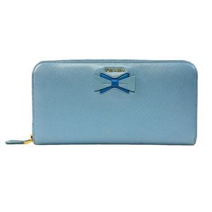 PRADA Saffiano Leather Dual Blue Color Limited Edition Premium Very Rare Large O